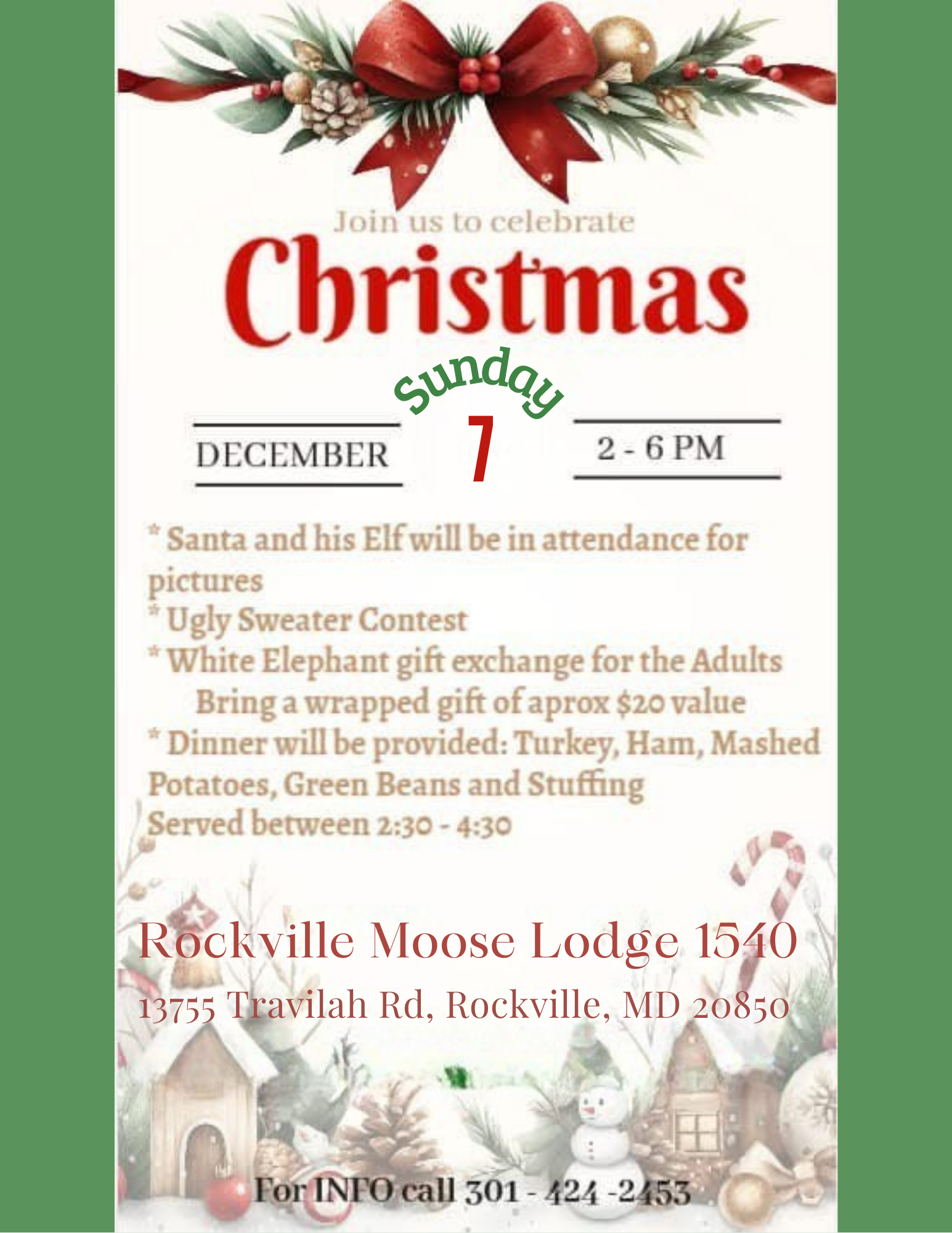 Rockville Moose Lodge Christmas Party